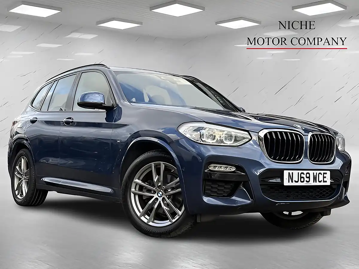 Used 2019 BMW X3 M Sport Blue - Front View
