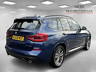 Used 2019 BMW X3 M Sport Blue - Interior and Exterior details 5