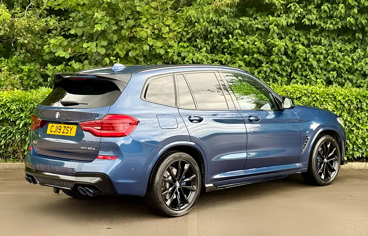 Used 2019 BMW X3 M Sport Blue - Interior and Exterior details 4