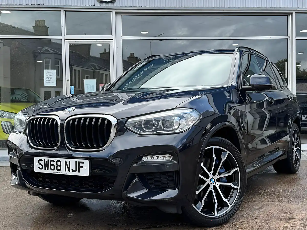Used 2019 BMW X3 M Sport Carbon Black - Front View