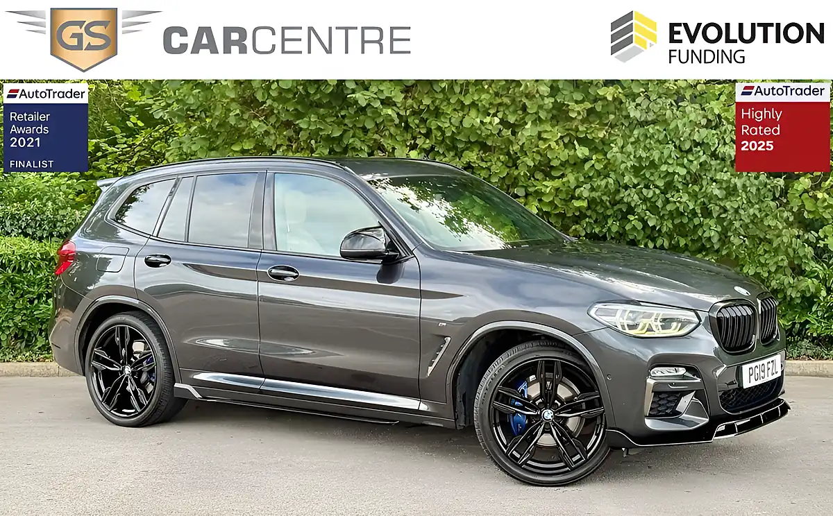 Used 2019 BMW X3 M Sport Plus Grey - Front View