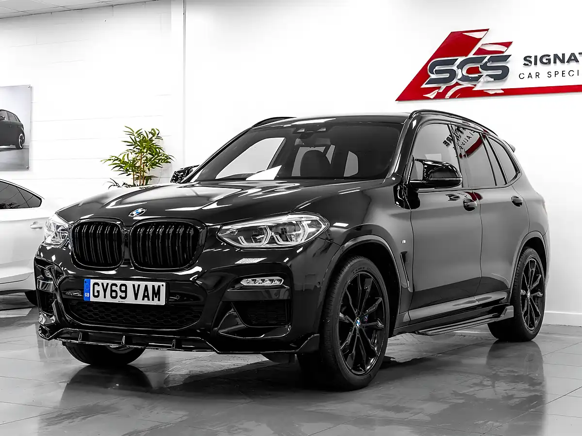 Used 2019 BMW X3 M Sport Sapphire Black - Front View