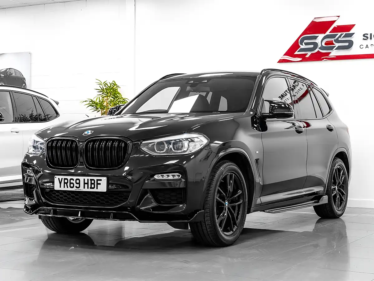 Used 2019 BMW X3 M Sport Sapphire Black Metallic - Front View