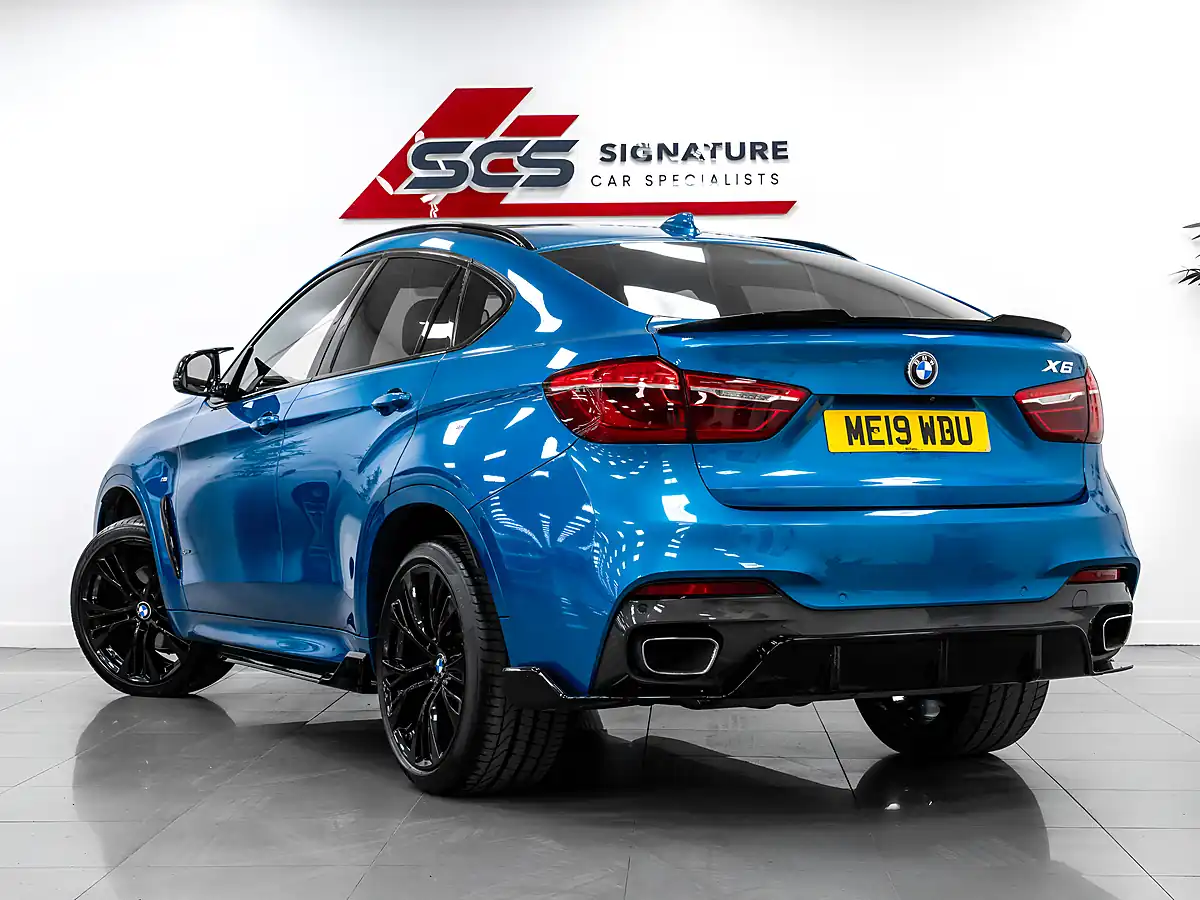 Used 2019 BMW X6 M Sport Edition Long Beach Blue - Interior and Exterior details 4