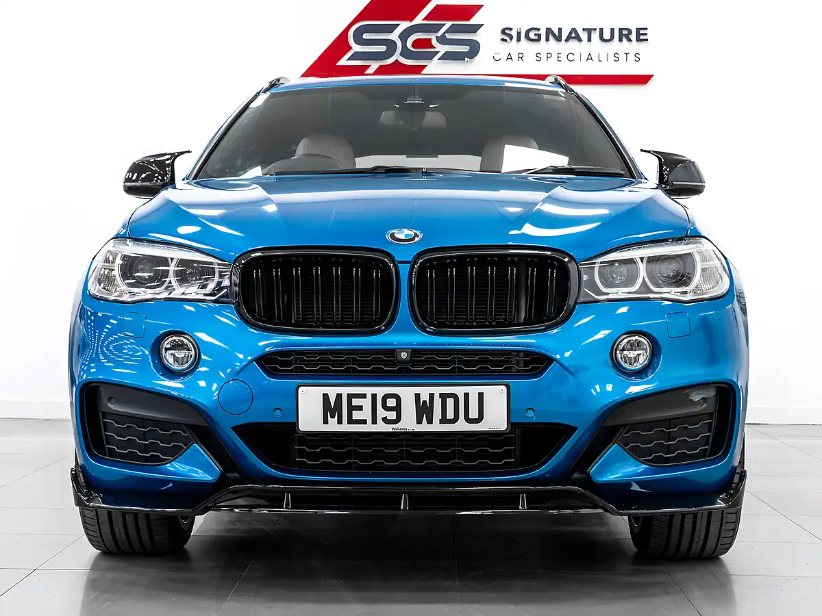 Used 2019 BMW X6 M Sport Edition Long Beach Blue - Interior and Exterior details 6