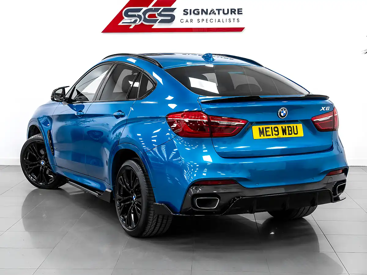 Used 2019 BMW X6 M Sport Edition Long Beach Blue - Interior and Exterior details 9