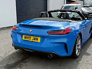 Used 2019 BMW Z4 M Sport Blue - Interior and Exterior details 5