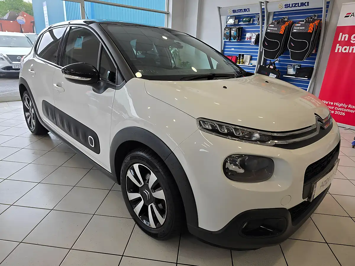 Used 2019 Citroen C3 Flair White - Front View