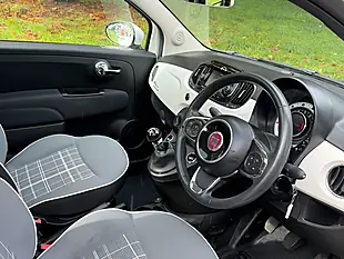 Used 2019 Fiat 500 Lounge Bossa Nova White - Interior and Exterior details 2