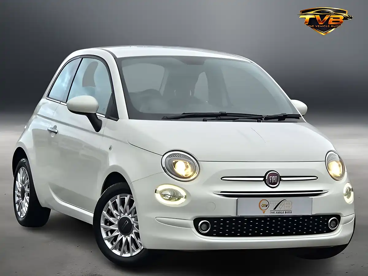Used 2019 Fiat 500 Lounge Bossa Nova White - Front View