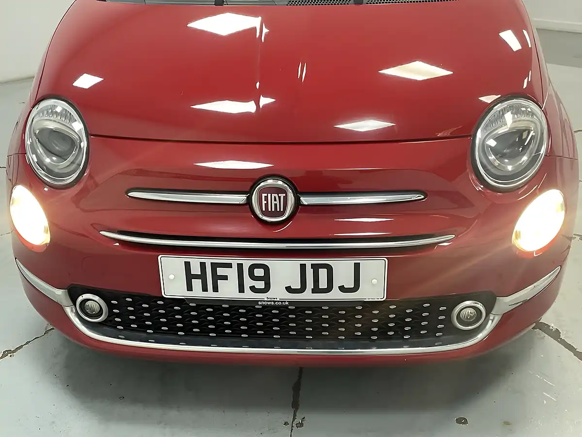 Used 2019 Fiat 500 Lounge Pasodoble Red - Interior and Exterior details 7