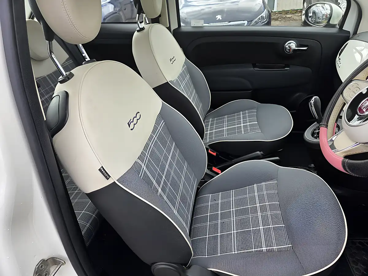 Used 2019 Fiat 500 Lounge White - Interior and Exterior details 9