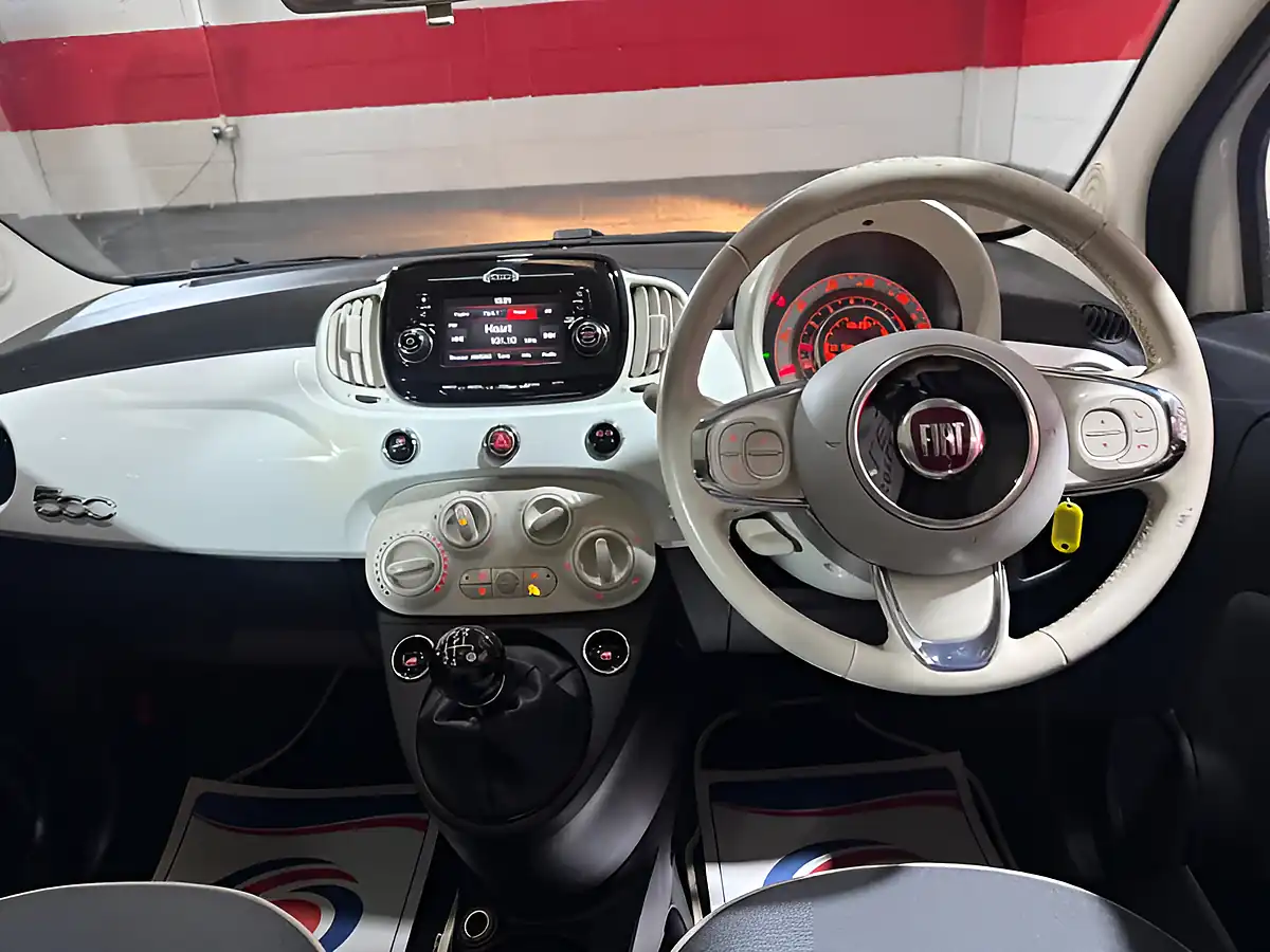 Used 2019 Fiat 500 Lounge White - Interior and Exterior details 11