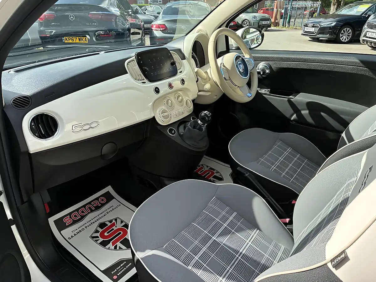 Used 2019 Fiat 500 Lounge White - Interior and Exterior details 16