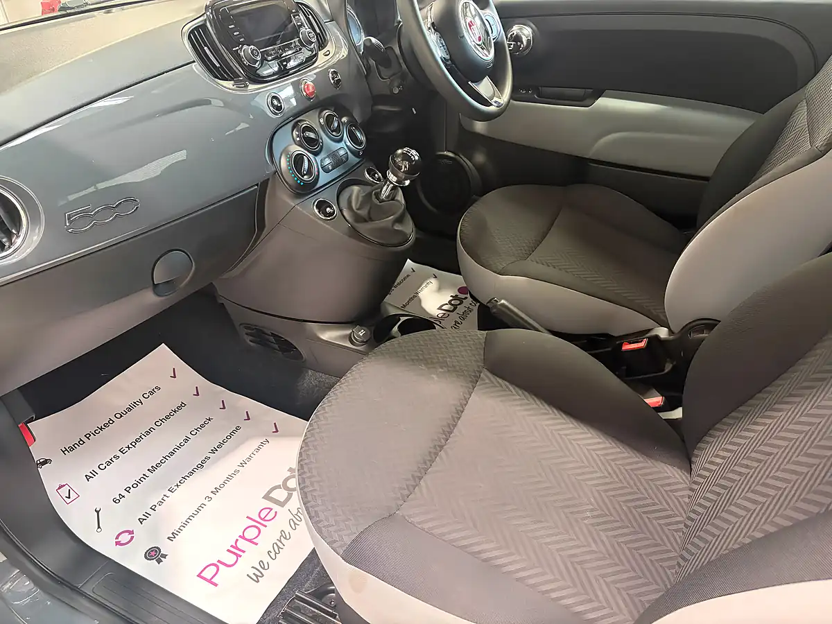 Used 2019 Fiat 500 Pop Grey - Interior and Exterior details 10