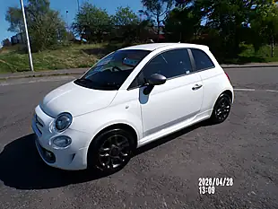 Used 2019 Fiat 500 S White - Interior and Exterior details 12