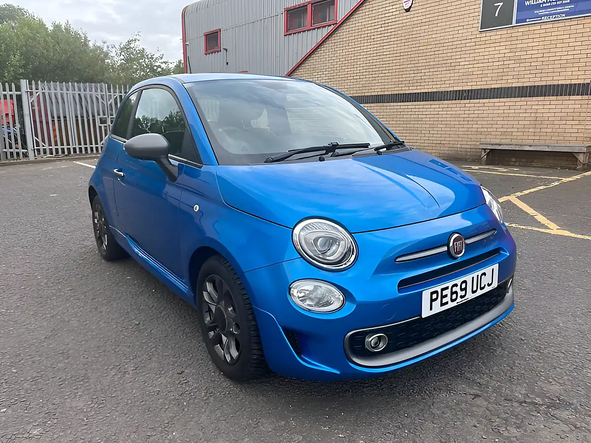 Used 2019 Fiat 500 Sport Electronica Blue - Front View