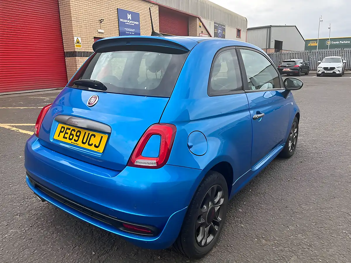 Used 2019 Fiat 500 Sport Electronica Blue - Interior and Exterior details 10