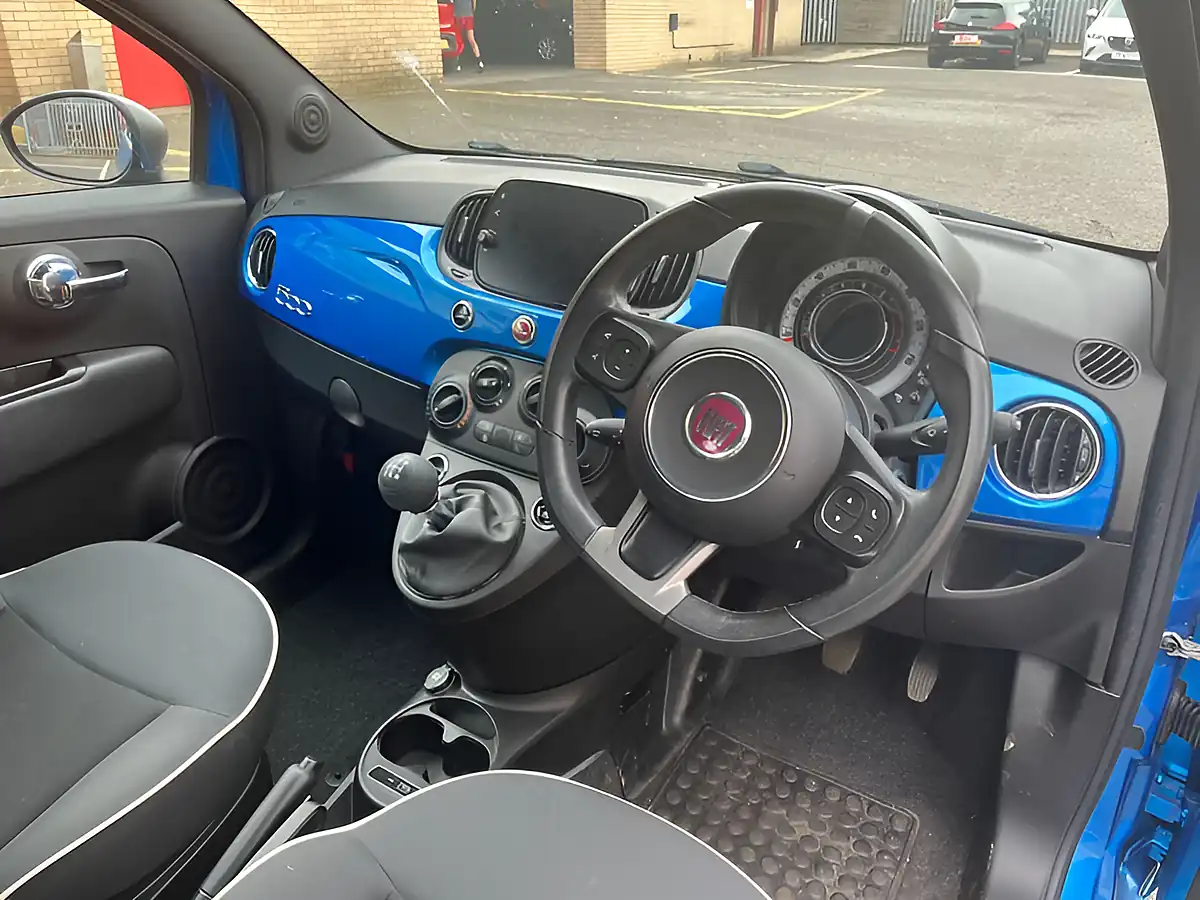 Used 2019 Fiat 500 Sport Electronica Blue - Interior and Exterior details 13
