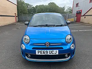 Used 2019 Fiat 500 Sport Electronica Blue - Interior and Exterior details 2