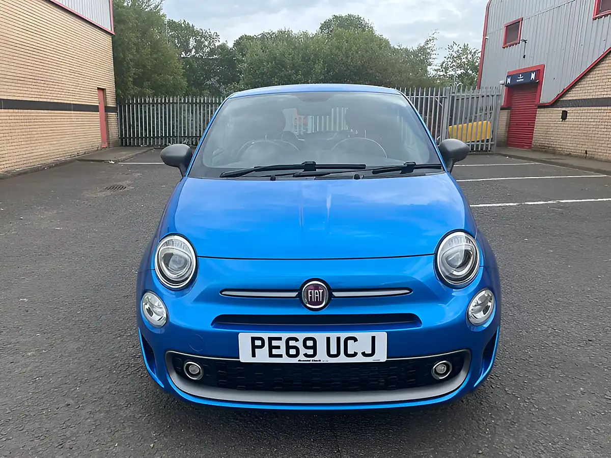 Used 2019 Fiat 500 Sport Electronica Blue - Interior and Exterior details 2