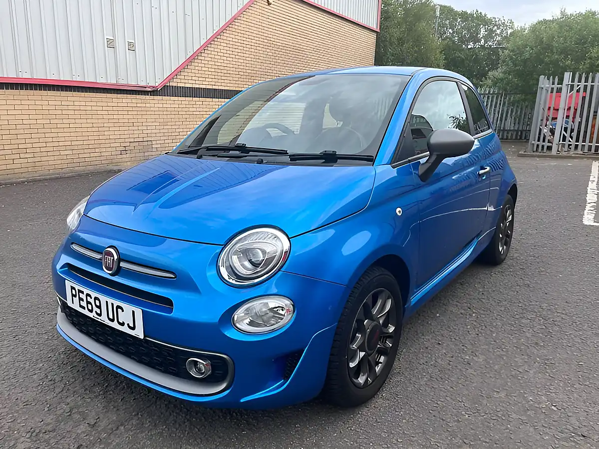 Used 2019 Fiat 500 Sport Electronica Blue - Interior and Exterior details 3