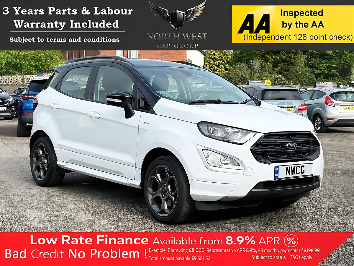 Used 2019 Ford Ecosport ST-Line White - Front View