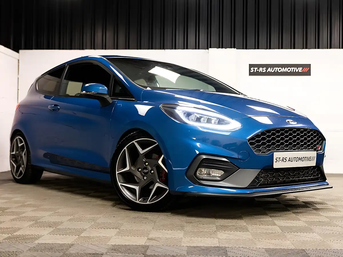 Used 2019 Ford Fiesta ST-3 Blue - Front View