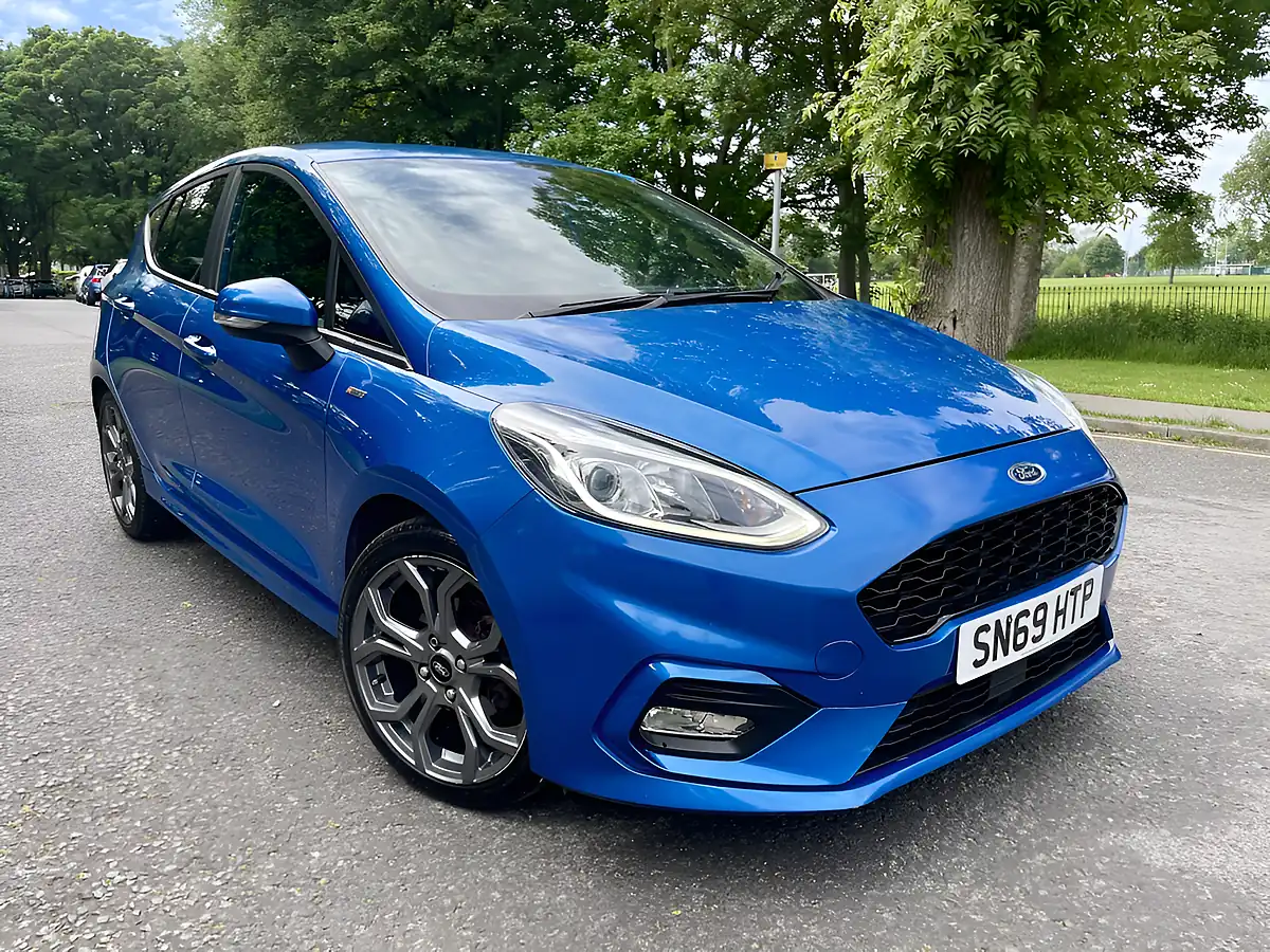Used 2019 Ford Fiesta ST-Line Blue - Front View