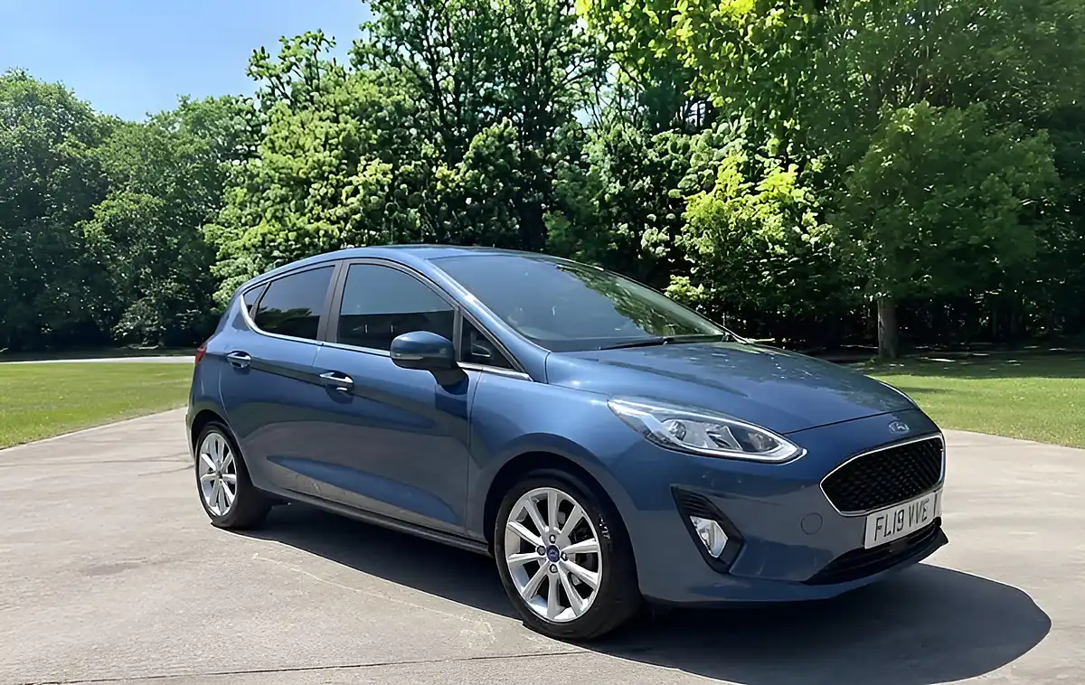 Used 2019 Ford Fiesta Titanium Blue - Front View