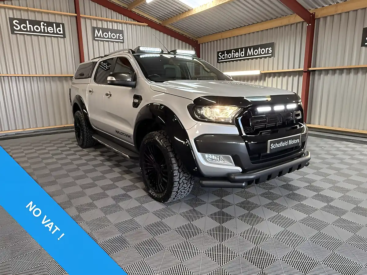 Used 2019 Ford Ranger Wildtrak Silver - Front View