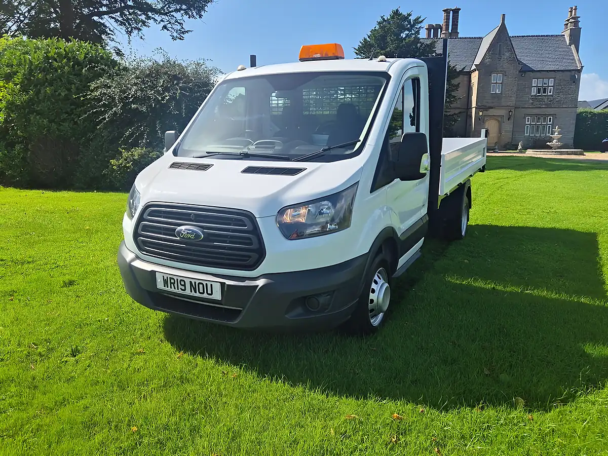 Used 2019 Ford Transit 350 Chassis Cab White - Front View