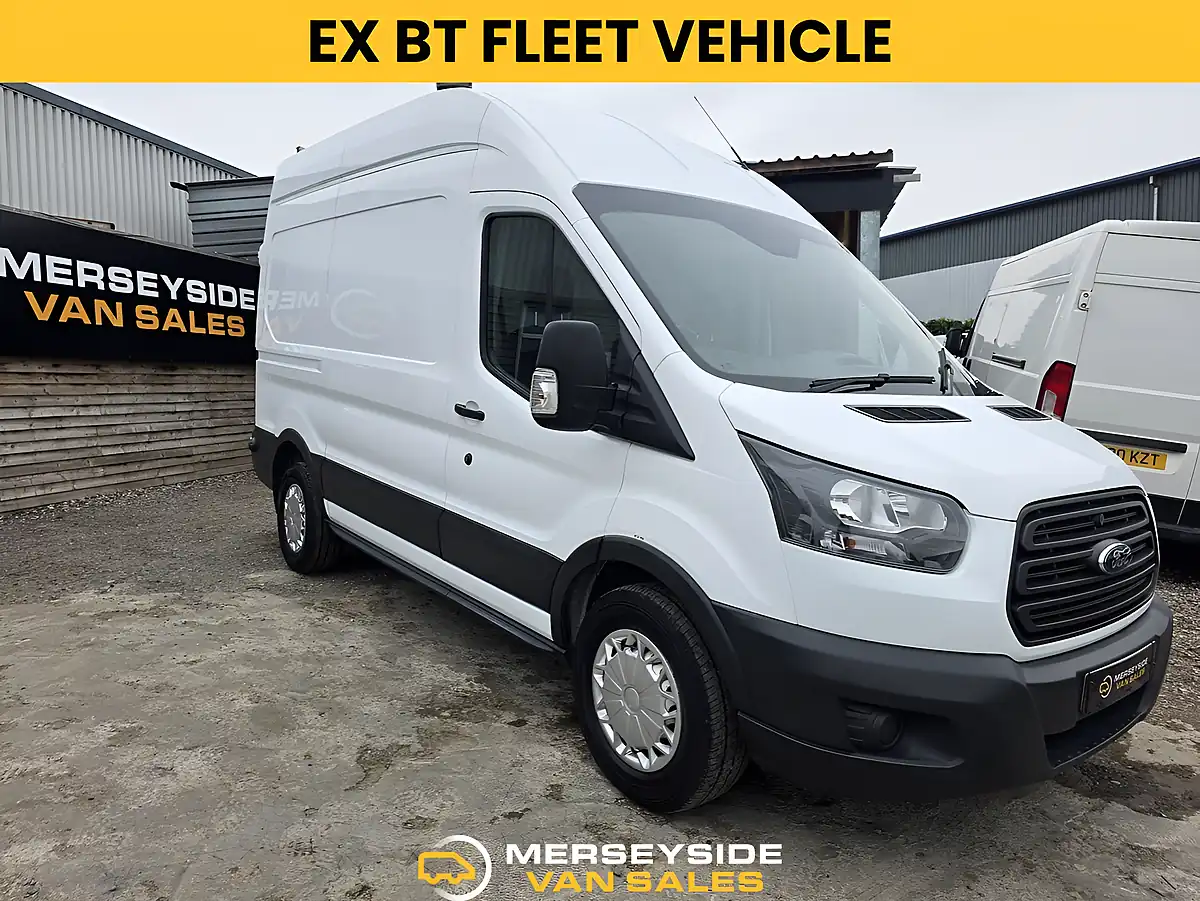 Used 2019 Ford Transit 350 Ecoblue Panel Van L2 H3 White - Front View