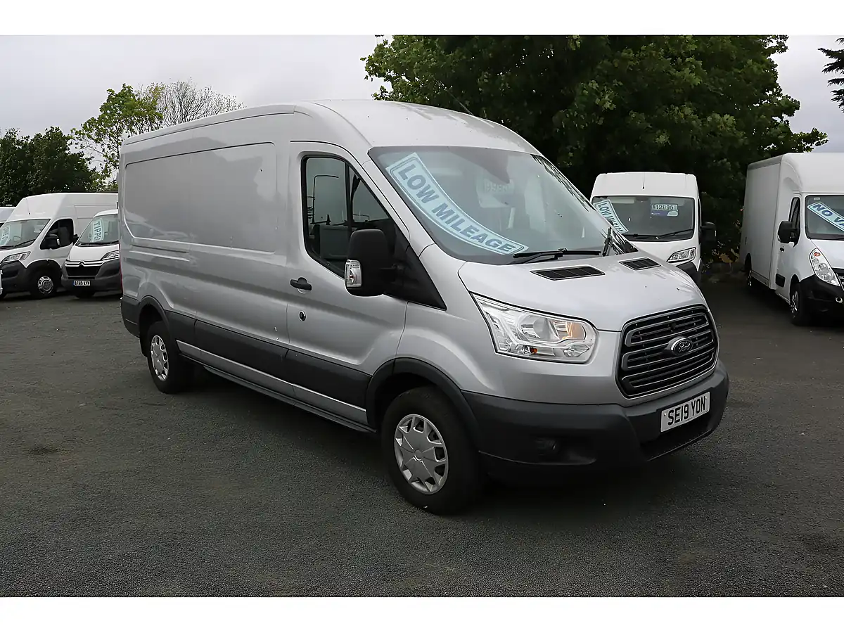 Used 2019 Ford Transit 350 L3 H2 P/V Drw Silver - Front View