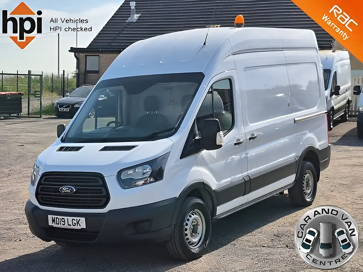 Used 2019 Ford Transit 350 Mwb L2 H3 White - Front View