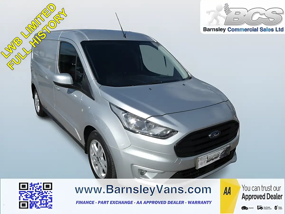 Used 2019 Ford Transit Connect Limited L2 Lwb Silver - Front View