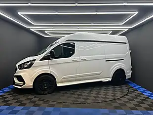 Used 2019 Ford Transit Custom 300 Panel Van L2 H2 White - Interior and Exterior details 11