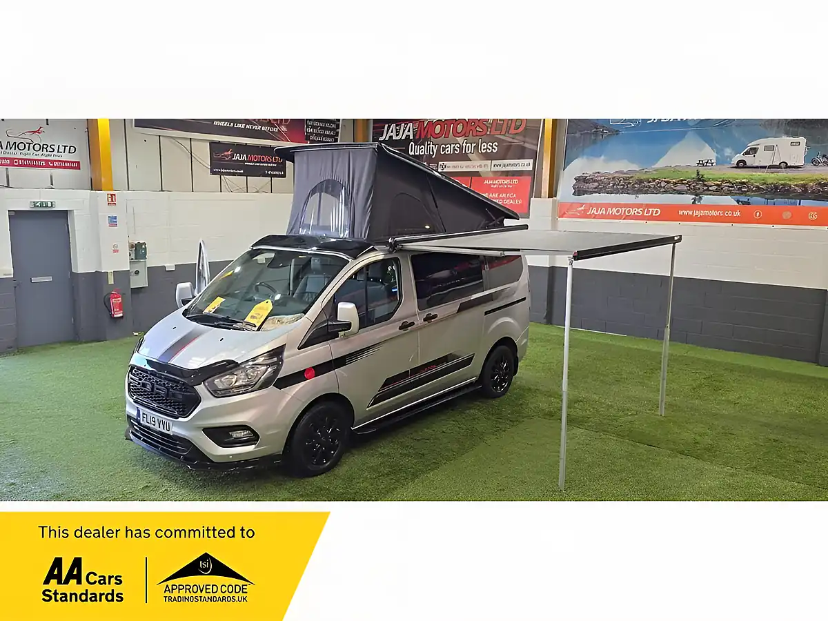 Used 2019 Ford Transit Custom Campervan Silver - Front View
