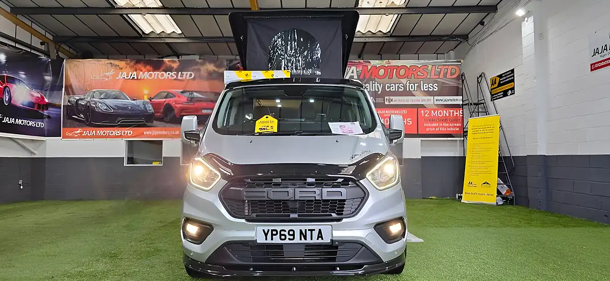 Used 2019 Ford Transit Custom Campervan Silver - Front View
