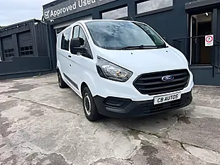 Used 2019 Ford Transit Custom Crew Van Double Cab White - Interior and Exterior details 11
