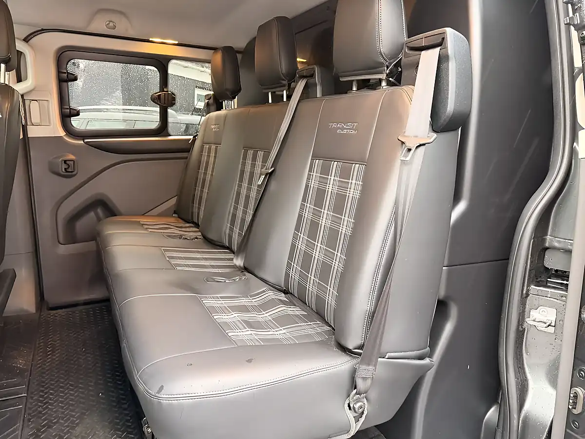 Used 2019 Ford Transit Custom Limited Crew Van Double Cab Grey - Interior and Exterior details 14