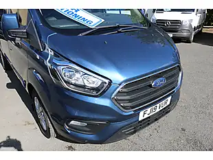Used 2019 Ford Transit Custom Lwb L2H1 Crew Cab Blue - Interior and Exterior details 11