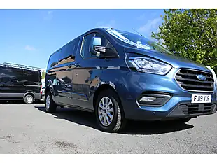Used 2019 Ford Transit Custom Lwb L2H1 Crew Cab Blue - Interior and Exterior details 12