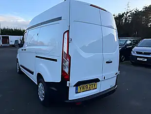 Used 2019 Ford Transit Custom Swb High Roof L1 H2 Panel Van White - Interior and Exterior details 16