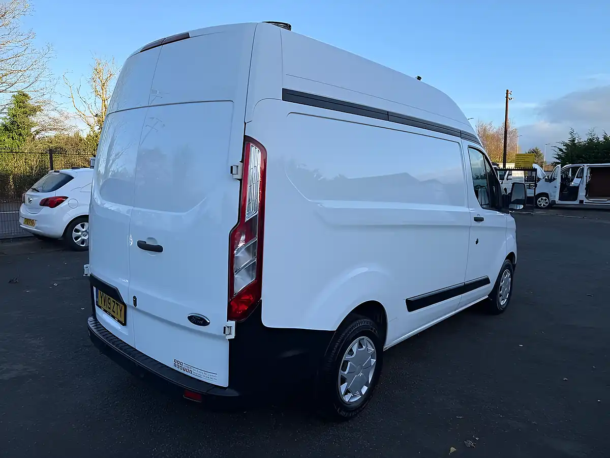 Used 2019 Ford Transit Custom Swb High Roof L1 H2 Panel Van White - Interior and Exterior details 2