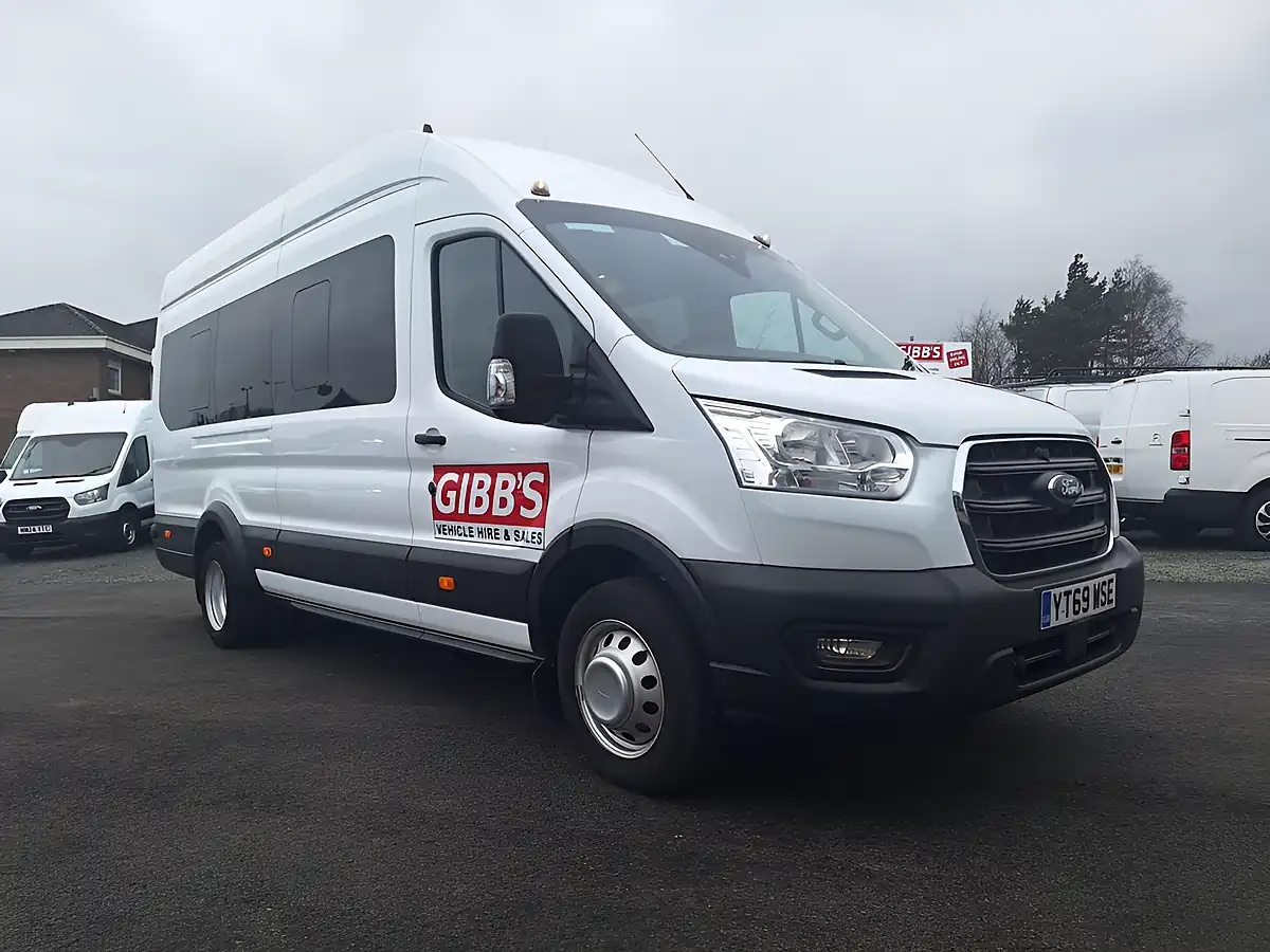 Used 2019 Ford Transit Leader Minibus Double Cab White - Front View