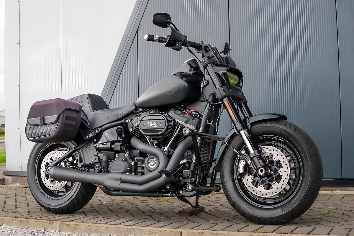 Used 2019 Harley-Davidson Fat Bob Black Denim - Front View