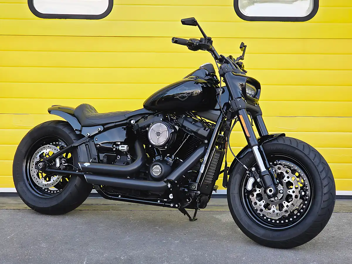 Used 2019 Harley-Davidson Softail Fat Bob Black - Front View