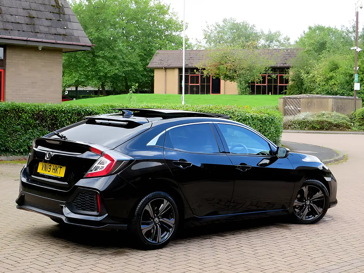 Used 2019 Honda Civic Ex Black - Interior and Exterior details 3