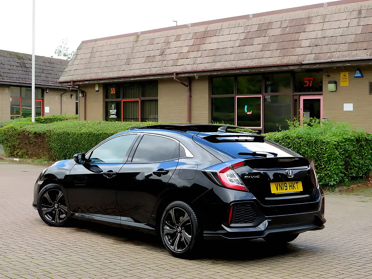 Used 2019 Honda Civic Ex Black - Interior and Exterior details 5